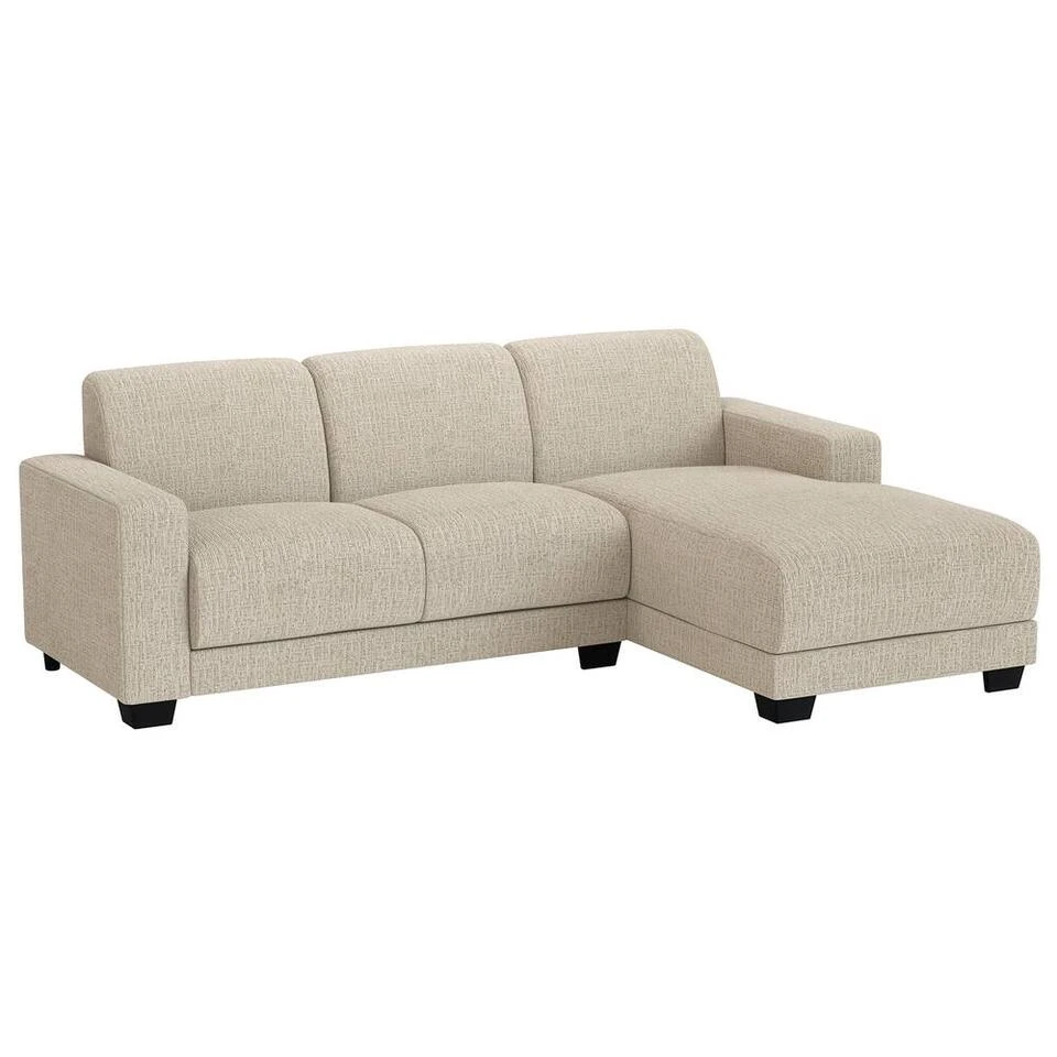 Bank Aberdeen Met Chaise Longue Rechts - Kansas - Crème 4 Bank Aberdeen Met Chaise Longue Rechts - Kansas - Crème - Afbeelding 2