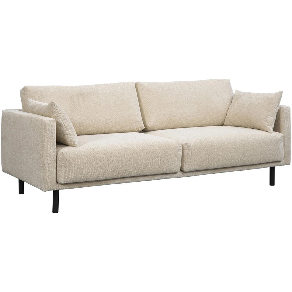 Bank Siem 3-zits - Stof Egon - Beige 4 Bank Siem 3-zits - Stof Egon - Beige - Afbeelding 2