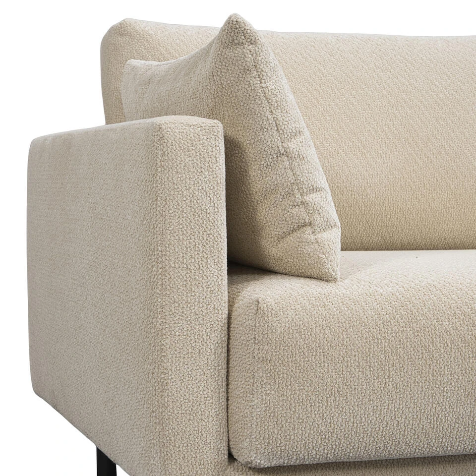 Bank Siem 3-zits - Stof Egon - Beige 10 Bank Siem 3-zits - Stof Egon - Beige - Afbeelding 8