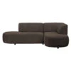 Hoekbank Luna Rechts - Stof Rebel - Bruin