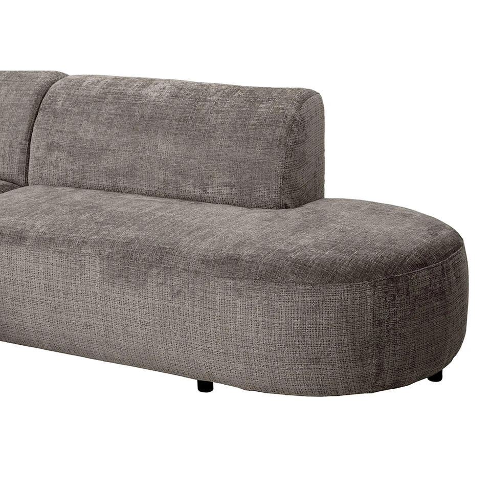 Hoekbank Luna Links - Stof Cremona - Taupe 9 Hoekbank Luna Links - Stof Cremona - Taupe - Afbeelding 7