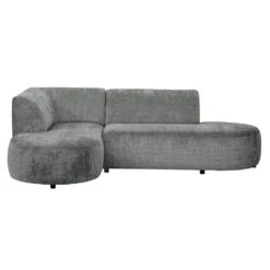 Hoekbank Luna Links - Stof Cremona - Grijs