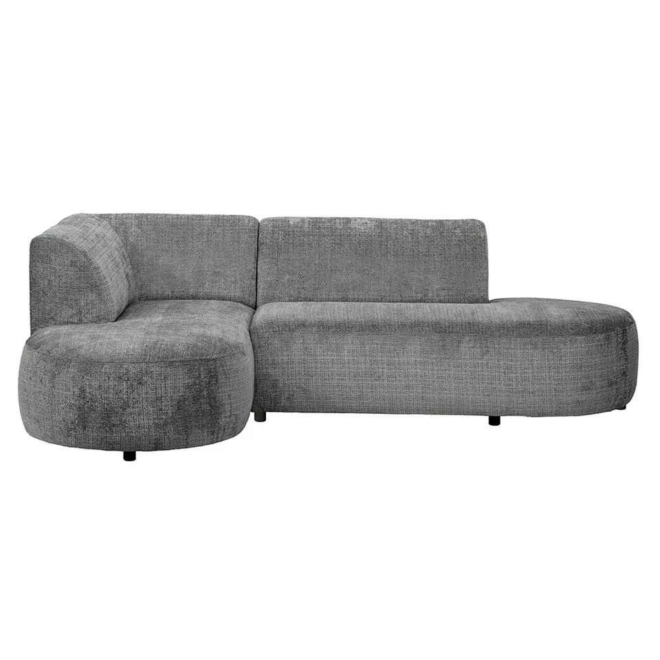 Hoekbank Luna Links - Stof Cremona - Grijs 3 Hoekbank Luna Links - Stof Cremona - Grijs
