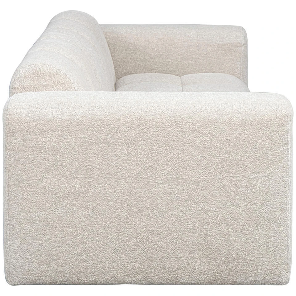 Bank Beau 3-zits - Stof Raven - Beige 6 Bank Beau 3-zits - Stof Raven - Beige - Afbeelding 4