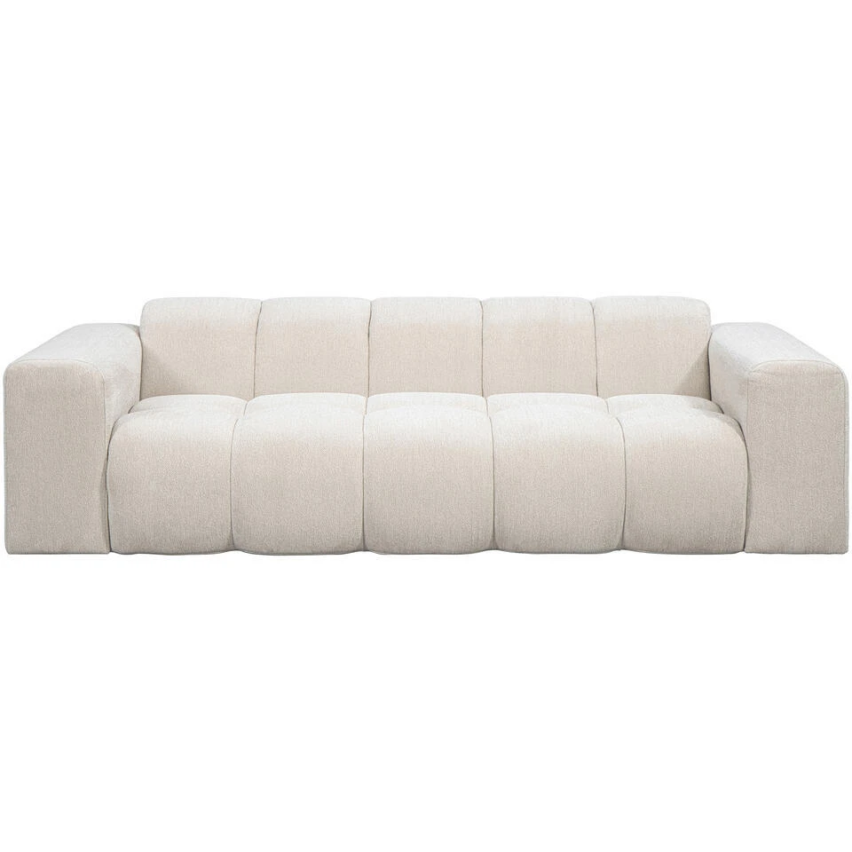 Bank Beau 3-zits - Stof Raven - Beige 3 Bank Beau 3-zits - Stof Raven - Beige