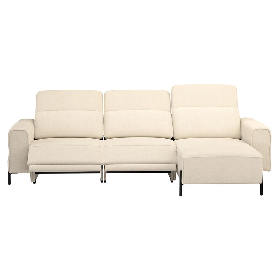 Hoekbank Dave Rechts - Elektrisch Verstelbaar - Crème 4 Hoekbank Dave Rechts - Elektrisch Verstelbaar - Crème - Afbeelding 2