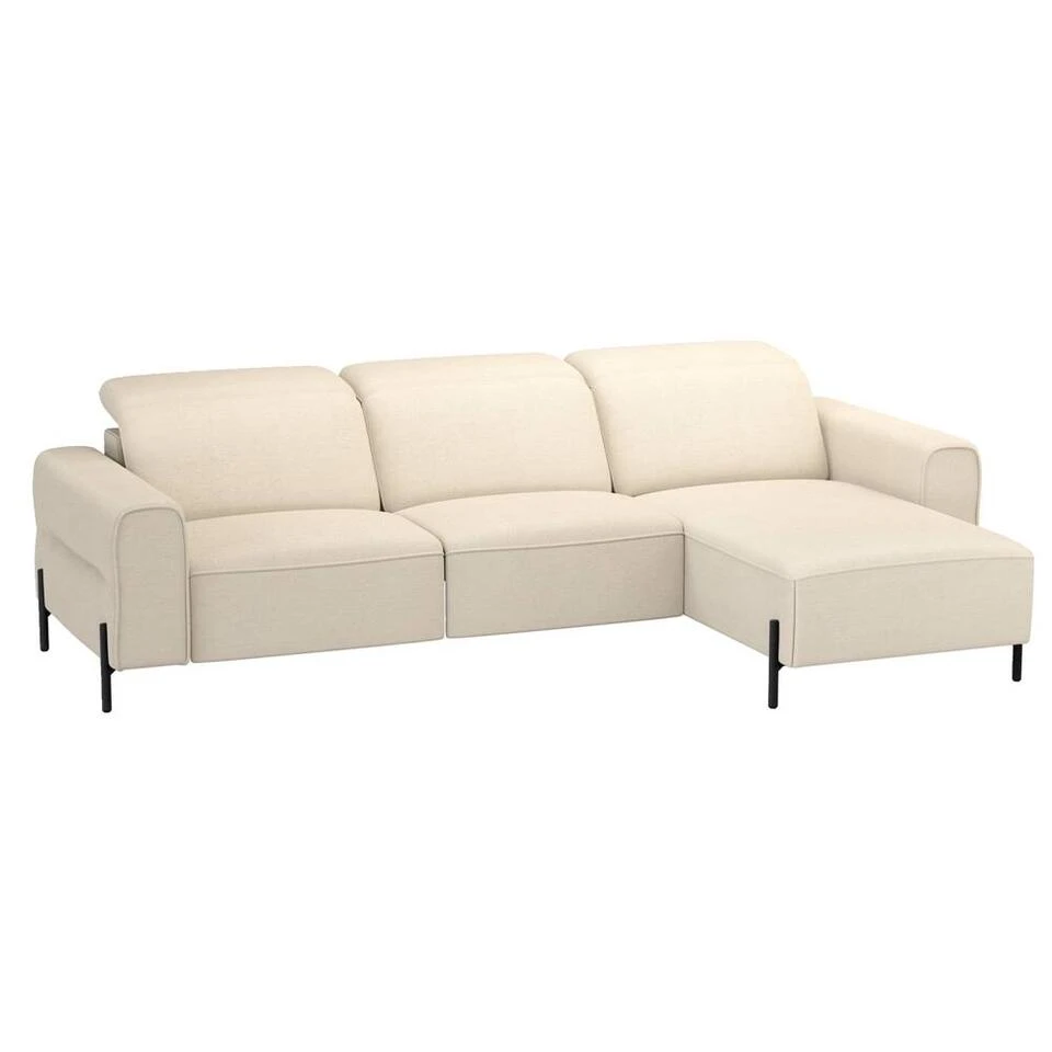 Hoekbank Dave Rechts - Elektrisch Verstelbaar - Crème 5 Hoekbank Dave Rechts - Elektrisch Verstelbaar - Crème - Afbeelding 3