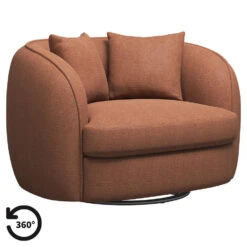 Loveseat Enzio - Stof Pure - Terra