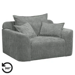 Loveseat Elsa - Stof Eden - Grijs