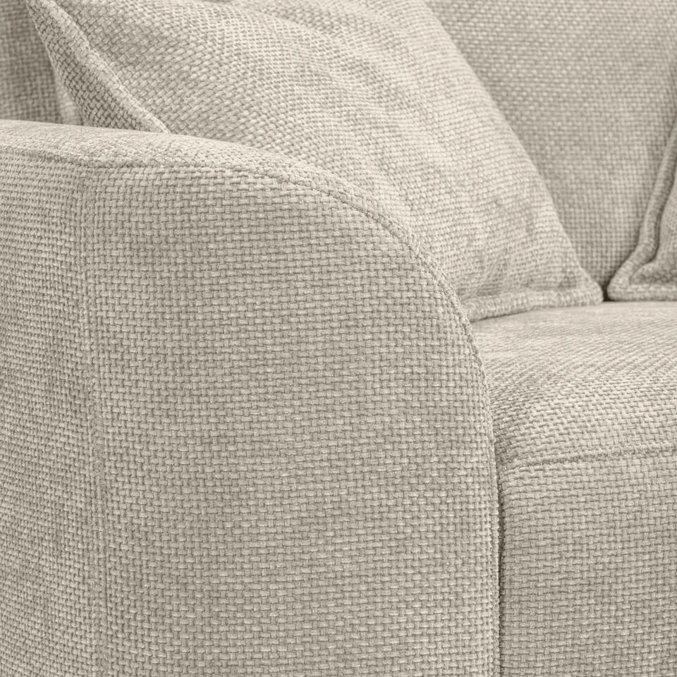 Loveseat Elsa - Stof Eden - Beige 11 Loveseat Elsa - Stof Eden - Beige - Afbeelding 9