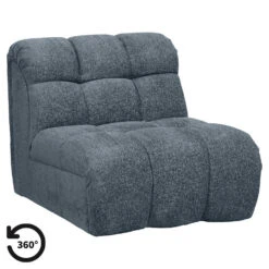 Draaifauteuil Beau - Stof Raven - Donkerblauw