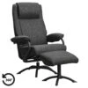 Relaxfauteuil Vincent Incl. Hocker - Stof Bjorn - Antraciet -Meubelwinkel 10202145
