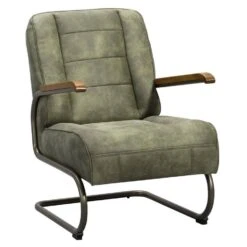 Fauteuil Ivar - Stof - Olijfgroen -Meubelwinkel 10207512 0300