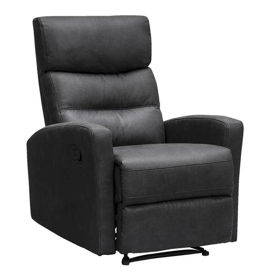 Relaxfauteuil Jackson - Stof - Zwart 3 Relaxfauteuil Jackson - Stof - Zwart