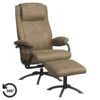 Relaxfauteuil Vincent Incl. Hocker - Taupe -Meubelwinkel 10209893
