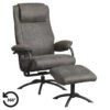 Relaxfauteuil Vincent Incl. Hocker - Stof Preston - Antraciet 2 Relaxfauteuil Vincent Incl. Hocker - Stof Preston - Antraciet -Meubelwinkel 10209894