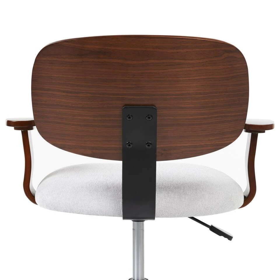 GUNNISON - Bureaustoel - Lichtgrijs - Linnen 9 GUNNISON - Bureaustoel - Lichtgrijs - Linnen - Afbeelding 7