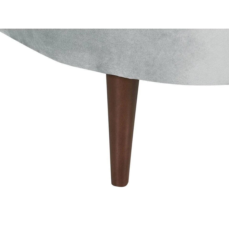 CHAUMONT - Chaise Longue - Lichtgrijs - Rechterzijde - Fluweel 10 CHAUMONT - Chaise Longue - Lichtgrijs - Rechterzijde - Fluweel - Afbeelding 8