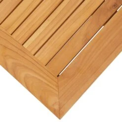 VidaXL - Tuinbijzettafel - Massief Teakhout En Roestvrij Staal - 45x45x38 Cm -Meubelwinkel 11a325fe4664497a9d15776a542d5786