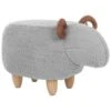 Beliani Hocker LAMB - Grijs Polyester -Meubelwinkel 1217761506