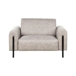 ASKIM - Fauteuil - Grijs - Polyester -Meubelwinkel 129669c54c7f4e678a74f62d4621f6b1
