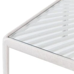 FERRETTI - Salontafel - Lichtbeige - 69 X 69 Cm - Synthetisch -Meubelwinkel 12b0a7d4e3cf4a1e8dd5e7339eab7e19