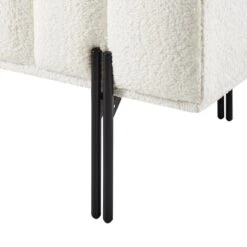 CAREY - Bankje - Gebroken Wit - Polyester -Meubelwinkel 12c75ee11b9c4709adb75a9e66f8a7e8