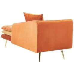 GONESSE - Chaise Longue - Oranje - Fluweel 16 GONESSE - Chaise Longue - Oranje - Fluweel -Meubelwinkel 142399d5af3a48ffbfb5a96bee19d207
