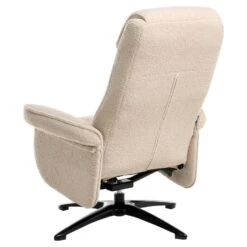 GERAS - Relaxfauteuil Met Voetenbank - Beige - Bouclé -Meubelwinkel 1494a93619144902be02cf3dfa8de77f