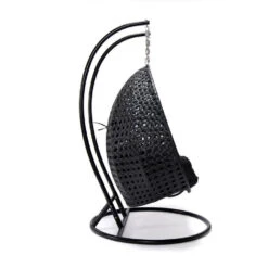 Merkloos HOME DELUXE Polyrotan Hangstoel TWIN Zwart Pure -Meubelwinkel 156ea66fa98241d6a2f2a2bcb22fc775