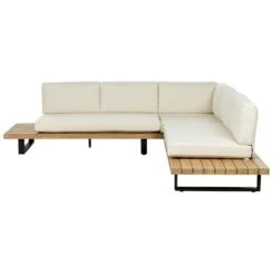 MYKONOS - Loungeset Voor 5 - Crème - Acaciahout -Meubelwinkel 167adbca48e64c038dd5fa1c8177b648