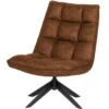 WOOOD Jouke Draaifauteuil - Kunstleer - Cognac - 97x70x85 1 WOOOD Jouke Draaifauteuil - Kunstleer - Cognac - 97x70x85 -Meubelwinkel 1697548865