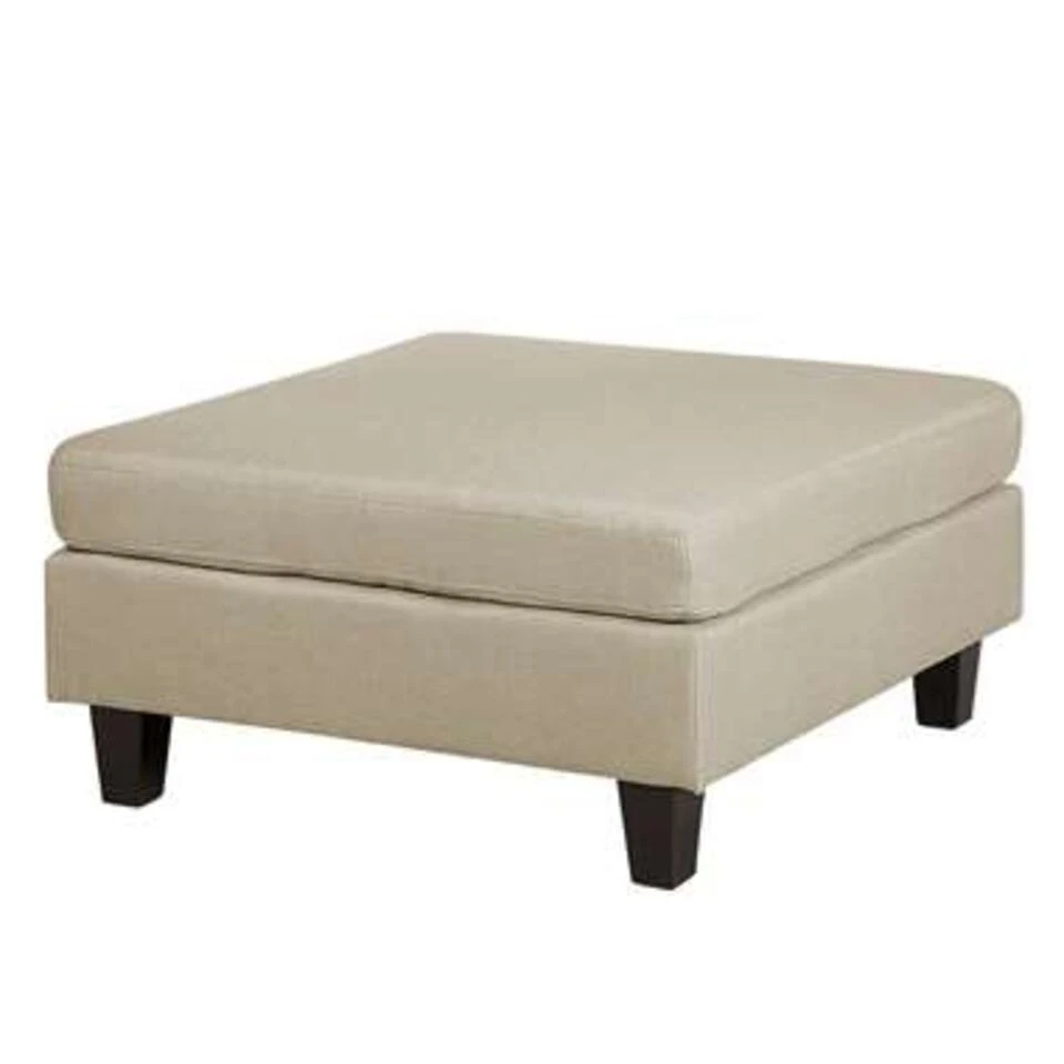 Beliani Ottomaan FEVIK - Beige Polyester 3 Beliani Ottomaan FEVIK - Beige Polyester