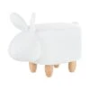 Beliani Dierenhocker BUNNY - Wit Polyester, Katoen -Meubelwinkel 1768573371