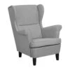 Beliani Oorfauteuil ABSON - Grijs Polyester -Meubelwinkel 1781107716