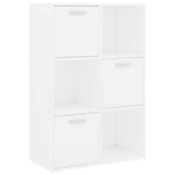 VidaXL - Opbergkast - Wit - Bewerkt Hout