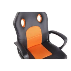 CLP Bureaustoel Elbing Zwart Frame - Kunstleer - Zwart/oranje -Meubelwinkel 1883f921ba474202bb4b2be71422b9f0