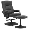 VidaXL Fauteuil Verstelbaar Met Voetenbankje Stof Donkergrijs 1 VidaXL Fauteuil Verstelbaar Met Voetenbankje Stof Donkergrijs -Meubelwinkel 1890874097