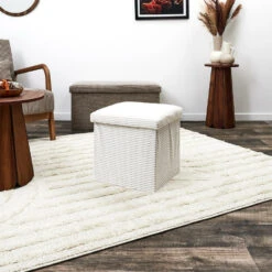 Home Deco Factory Poefje - Opbergbox - Rib - Wit - 38 X 38cm 15 Home Deco Factory Poefje - Opbergbox - Rib - Wit - 38 X 38cm -Meubelwinkel 18adcb3443384c279e594e7b508ee7d3