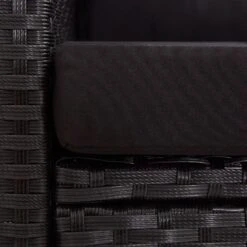 VidaXL Tuinbank 2-zits Met Kussens 124 Cm Poly Rattan Zwart -Meubelwinkel 18e38ad8ea0143cd92527f4d24cc8500