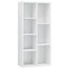VidaXL Boekenkast 50x25x106 Cm Bewerkt Hout Hoogglans Wit