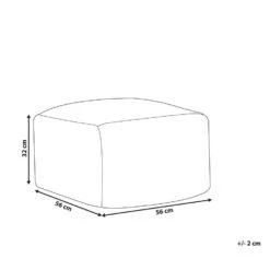 KNIDOS - Poef - Wit - 56 Cm - Wol -Meubelwinkel 1a39fe4a155845438f00411bb14ae9b2