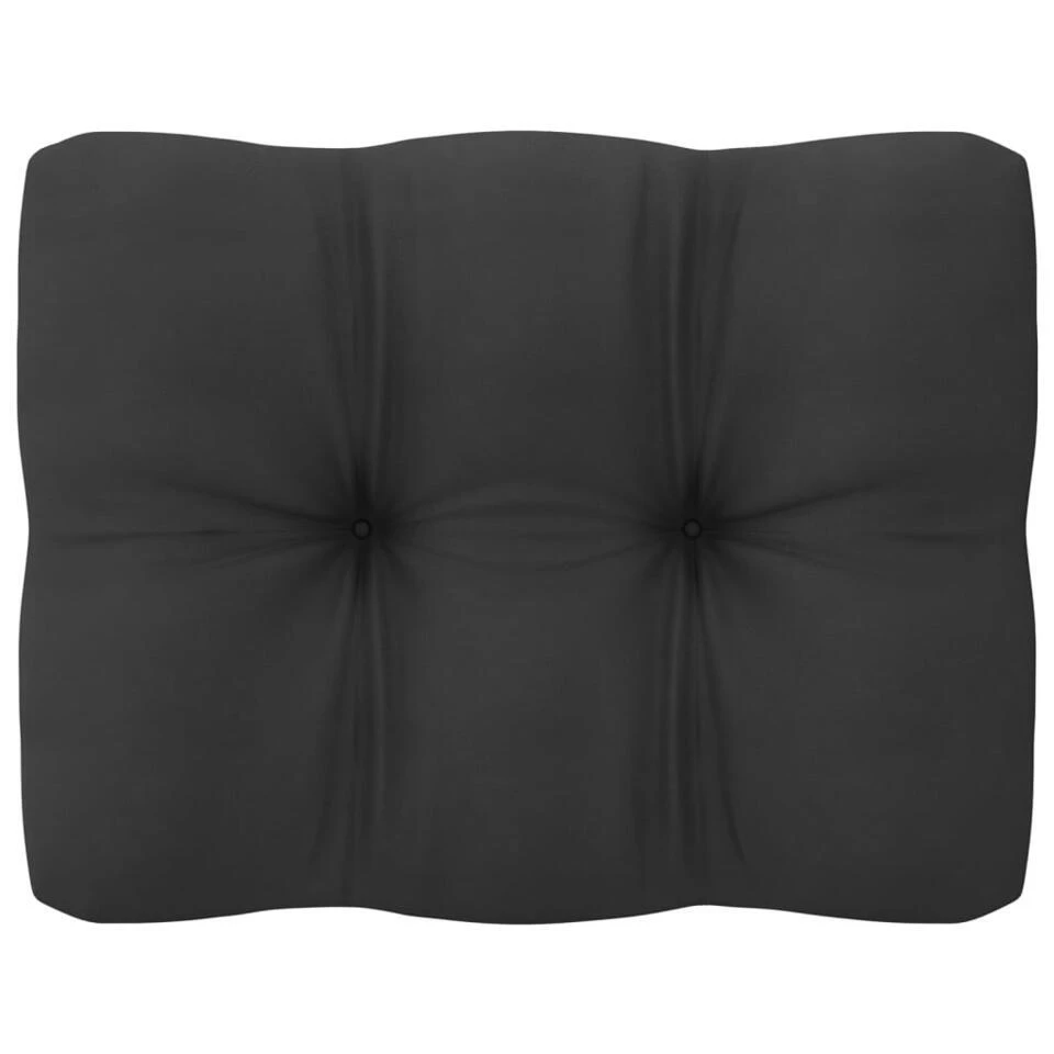 VidaXL - Loungeset - Antraciet - Grenenhout - 4 Stuks 9 VidaXL - Loungeset - Antraciet - Grenenhout - 4 Stuks - Afbeelding 7