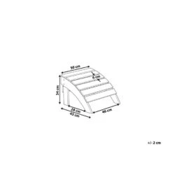 Beliani Voetenbankje ADIRONDACK - Rood Kunsthout -Meubelwinkel 1cb65d89849d4e14a3c2ea8858ffd361 5