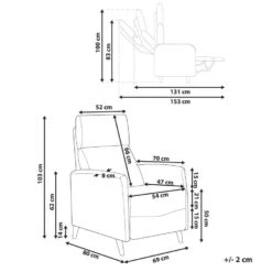 SELVIK - Relaxfauteuil - Gebroken Wit - Stof -Meubelwinkel 1cdd8037230f4c2a88ec33c491761d6f