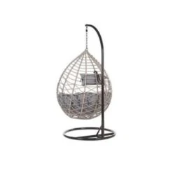 ARSITA - Hangstoel - Grijs - 100 Cm - PE Rotan -Meubelwinkel 1de848b049c94d708cff250ec97df3bb