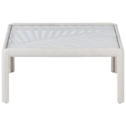 FERRETTI - Salontafel - Lichtbeige - 69 X 69 Cm - Synthetisch -Meubelwinkel 1de88ef747e3425faa44a03fbb15bb75