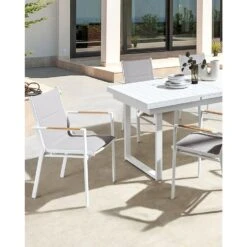 BUSSETO - Tuinstoel Set Van 4 - Grijs - Aluminium 16 BUSSETO - Tuinstoel Set Van 4 - Grijs - Aluminium -Meubelwinkel 1f14603853914b5196f69f1f22f77fb9