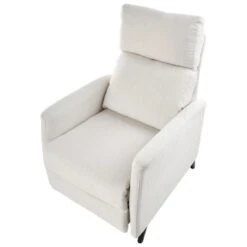 SELVIK - Relaxfauteuil - Gebroken Wit - Stof -Meubelwinkel 2084d596eba64396953c84ba74b24942