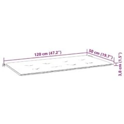 VidaXL - Bank Batavia Met Zwart Kussen - Teakhout - 120x51.5x84 Cm -Meubelwinkel 20b4018acd5047e081c365dc430717d9